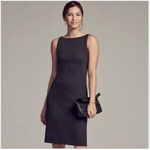 M.M. LaFleur Charcoal Gray "Lydia" Sheath Dress 10
